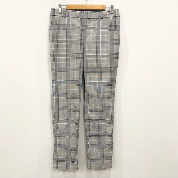 BANANA REPUBLIC 4 Ryan Glen Plaid Trousers Stretch Corpcore Business Academia - Picture 1 of 16